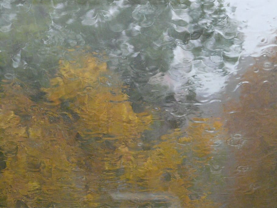 Disc, Blurry, Window, Glass, rain, background, bad weather HD wallpaper