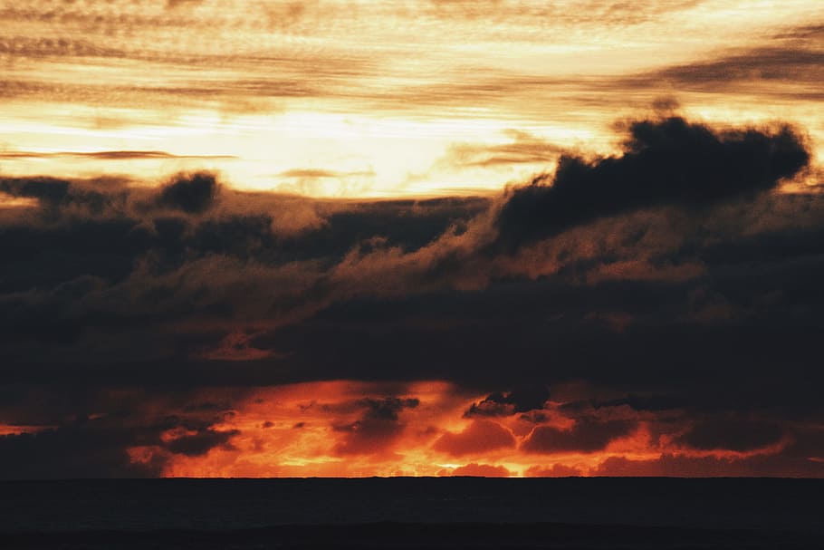 sunset, dusk, sky, beauty in nature, scenics - nature, cloud - sky HD wallpaper