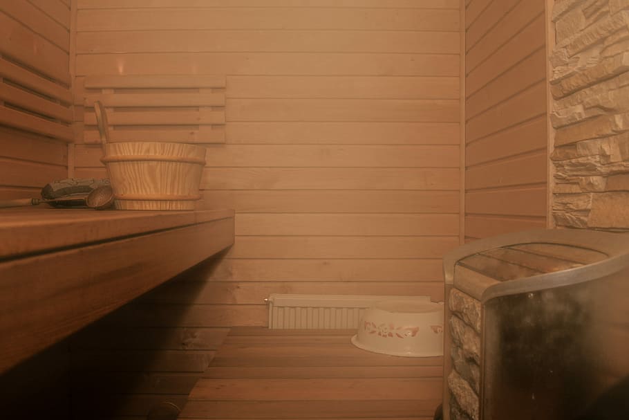 brown wooden bucket on bed, Sauna, Finnish, Heat, Steam, Hot, HD wallpaper