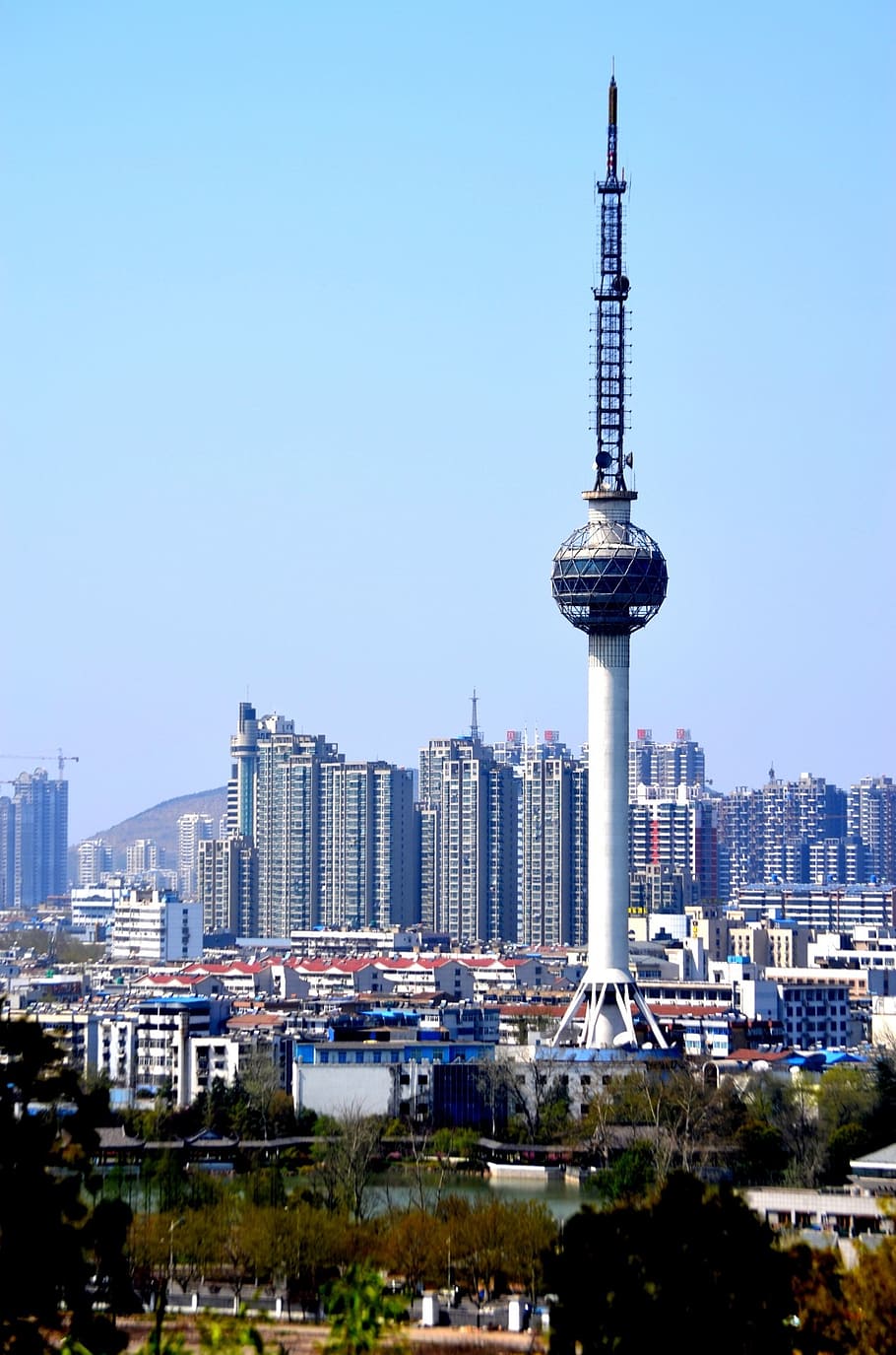 tower, structure, architecture, building, tv broadcast, xuzhou