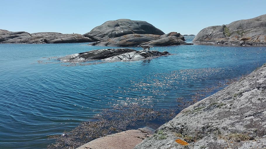water, sea, landscape, rock, scenics - nature, rock - object HD wallpaper