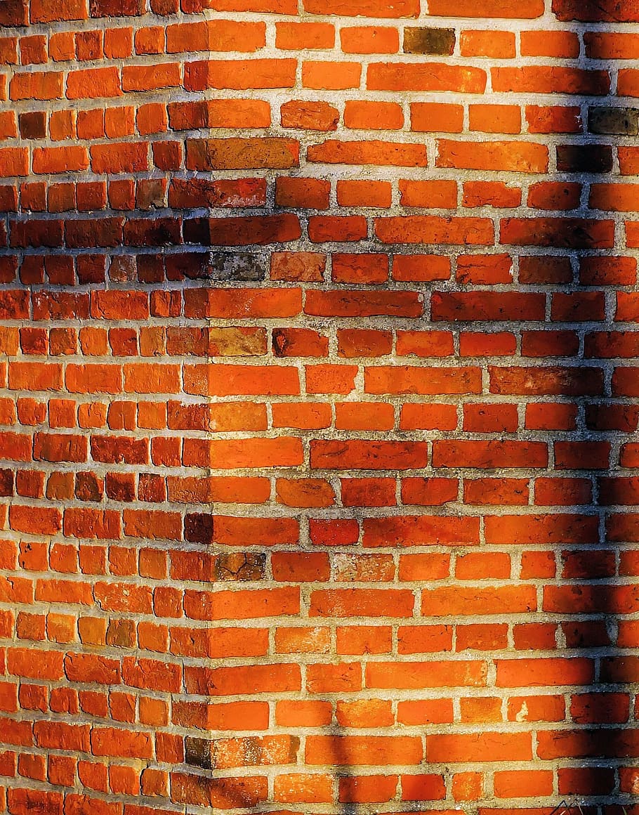 Brick Wall, Bricks, Masonry, red, facade, texture, pattern HD wallpaper