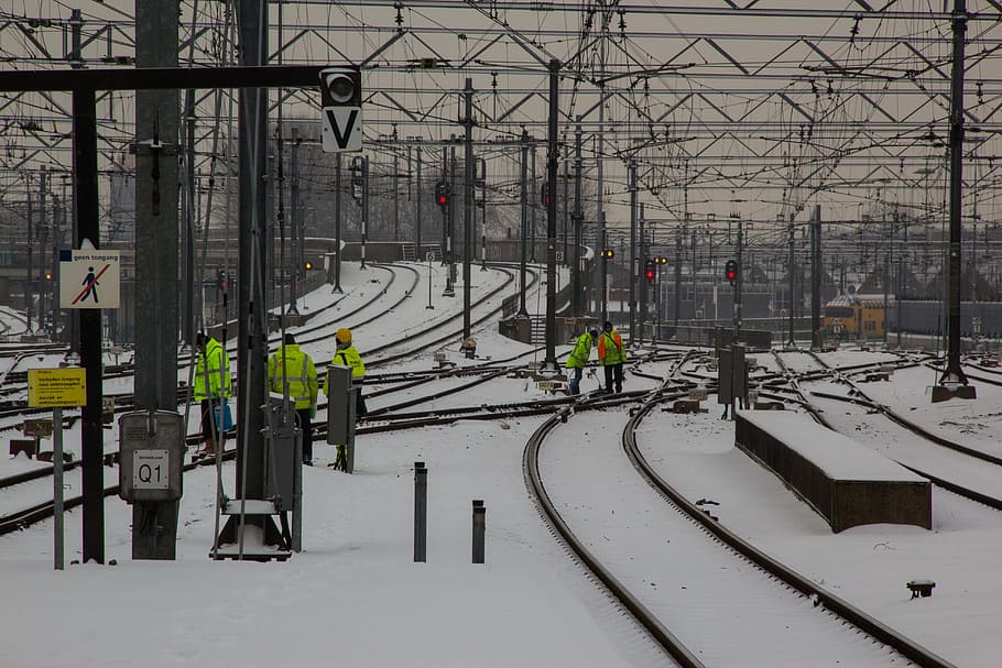Track, Exchange, Failure, Snow, Annoying, wait, delay, netherlands HD wallpaper