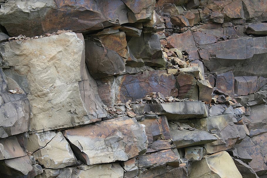 cliff, layer, layers, layering, nature, mountain, stone, stones HD wallpaper