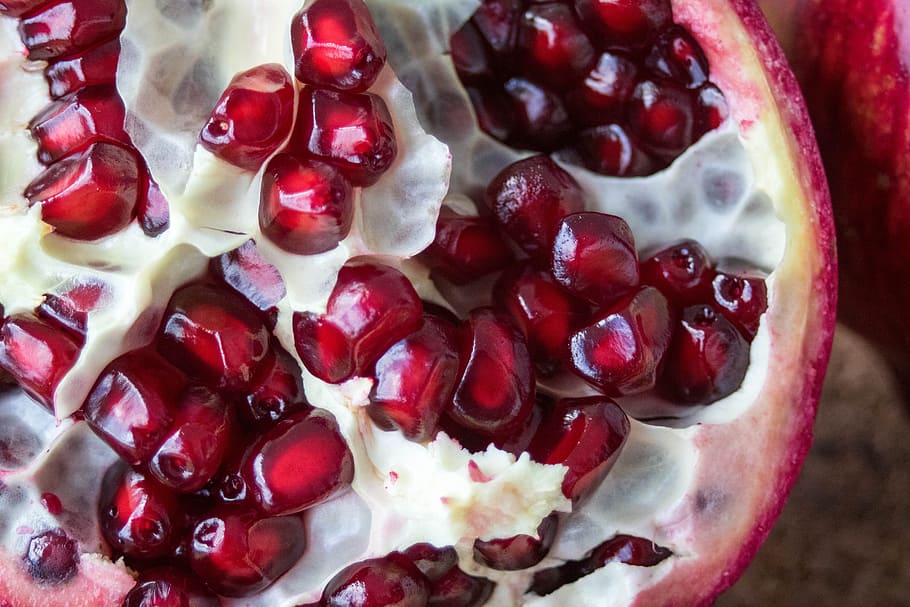 fruit, pomegranate, red, flavors, sweet, plant, tasty, nature HD wallpaper