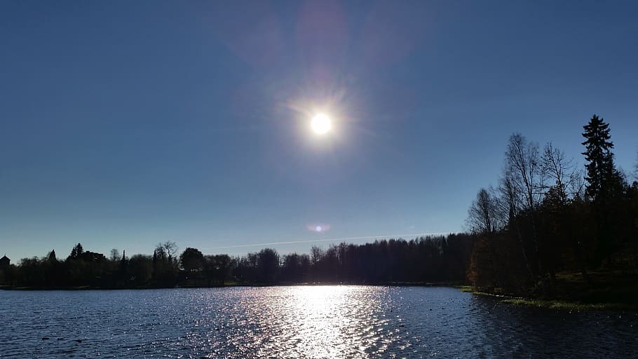 Finnish, Spring, Nature, Beach, bright, landscape, lake, water HD wallpaper