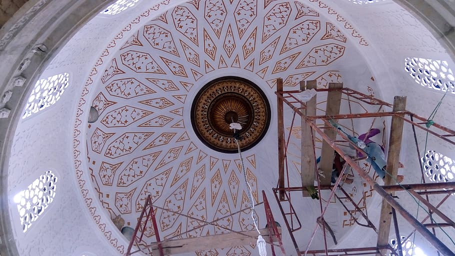 the dome, mosque, grc, architecture, built structure, low angle view HD wallpaper