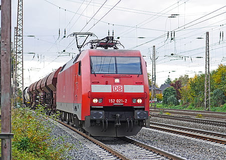 freight train, deutsche bahn, exit, marshalling yard, hamm HD wallpaper