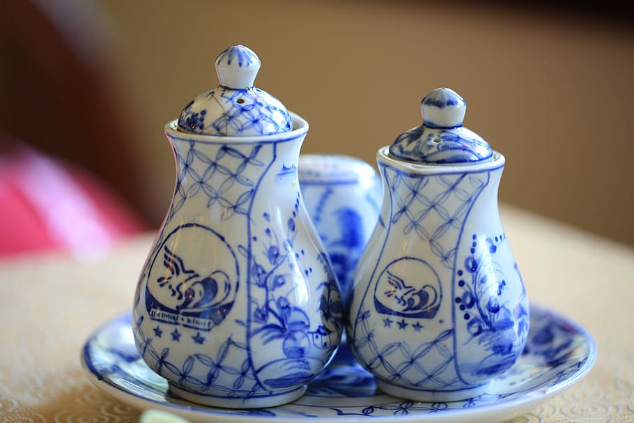 Ceramic Tea Set, art, cups, designs, photo, pottery, public domain, HD wallpaper