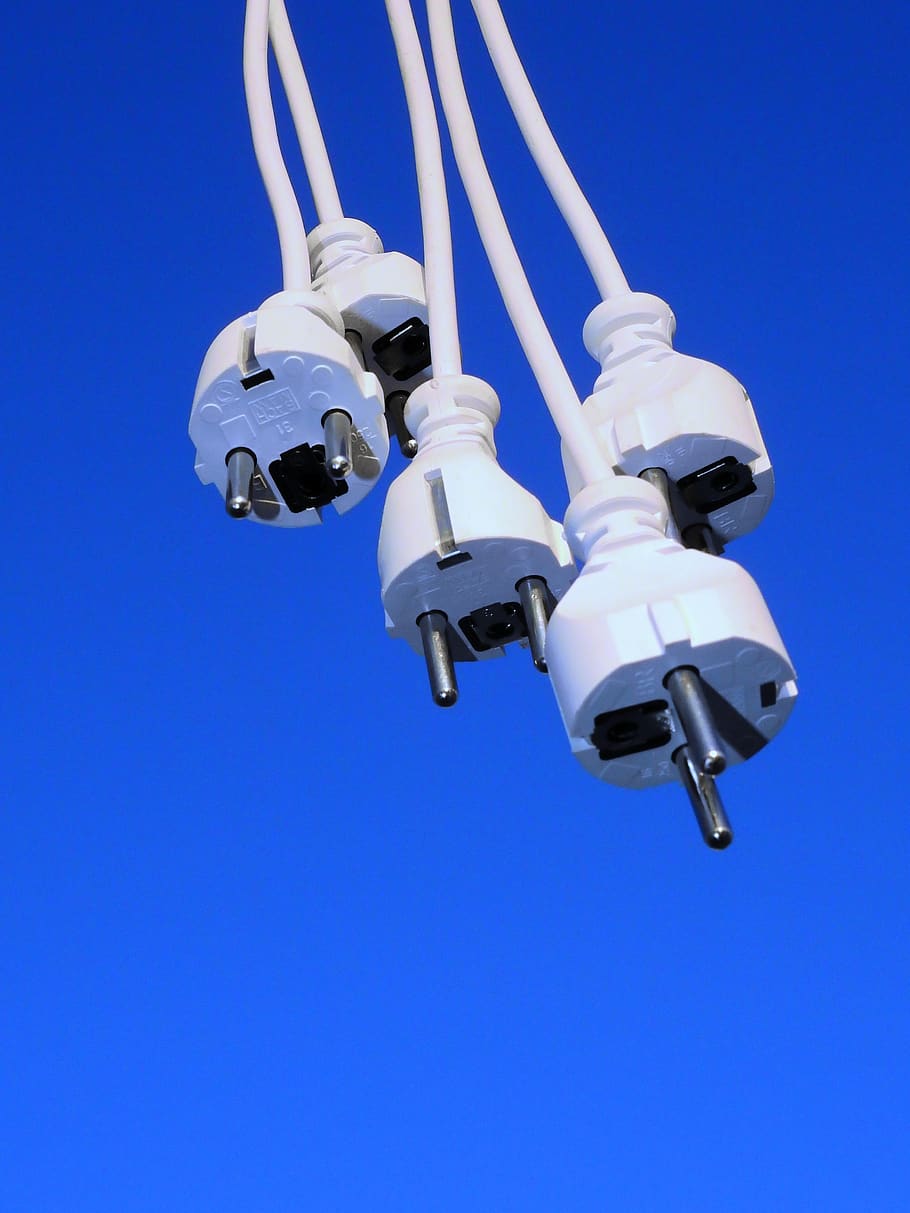 plug, cable, line, current, energy, power line, electricity HD wallpaper