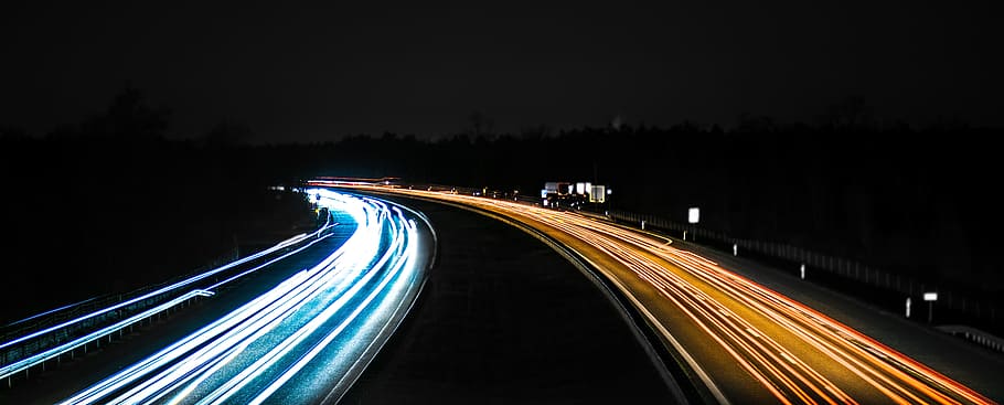 light, cars, road, traffic, action, asphalt, back light, blur HD wallpaper