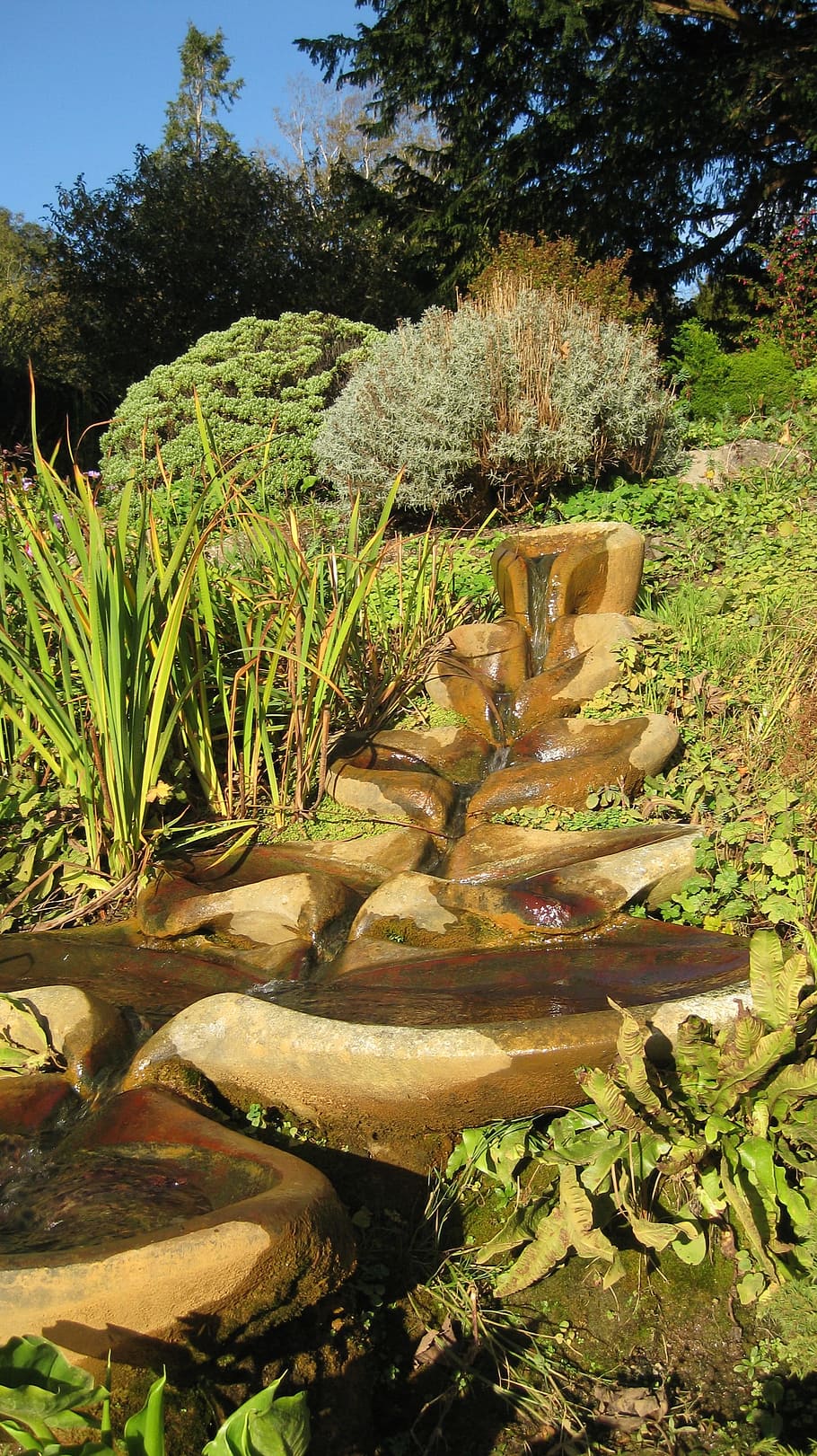 flowform, glastonbury, chalice well gardens, water, water feature, HD wallpaper