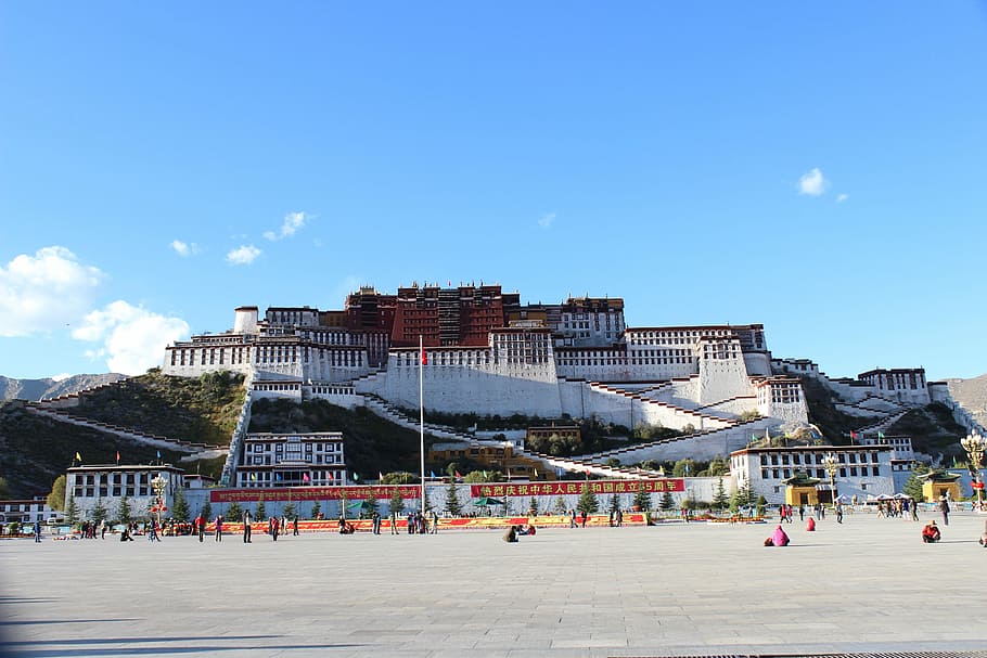 Tibet, Potala Palace, China, Lhasa, the potala palace, the scenery, HD wallpaper