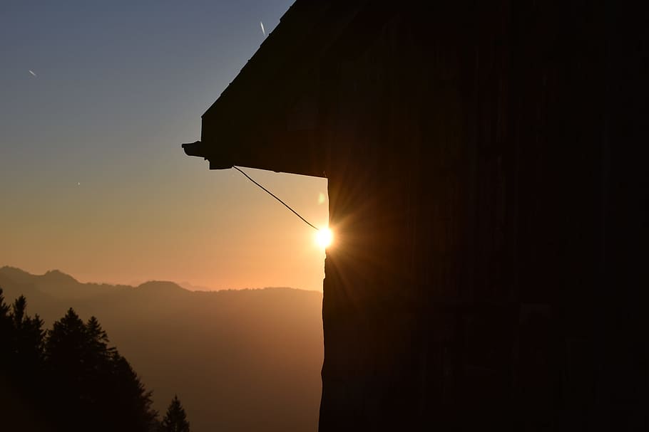 sunset, säntis, landscape, alpine, vision, autumn, mood, sky HD wallpaper