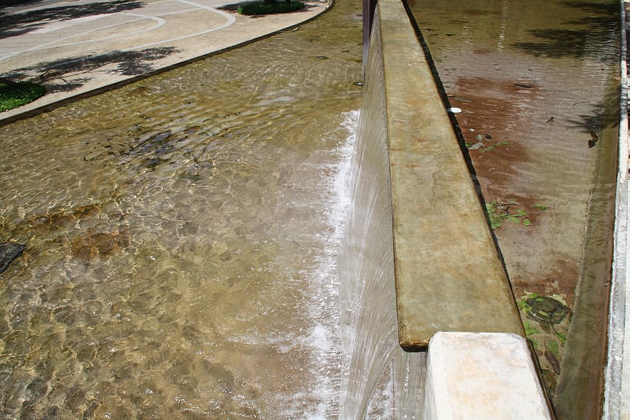Fountain, Water, View, Urban, Park, side, recreation, architectural HD wallpaper