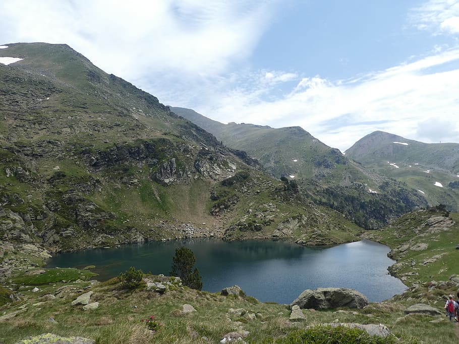 lake, mountain, andorra, water, beauty in nature, sky, scenics - nature HD wallpaper