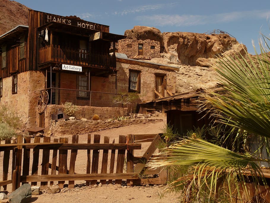 Hank's Hotel at daytime, calico, calico ghost town, mojave desert, HD wallpaper