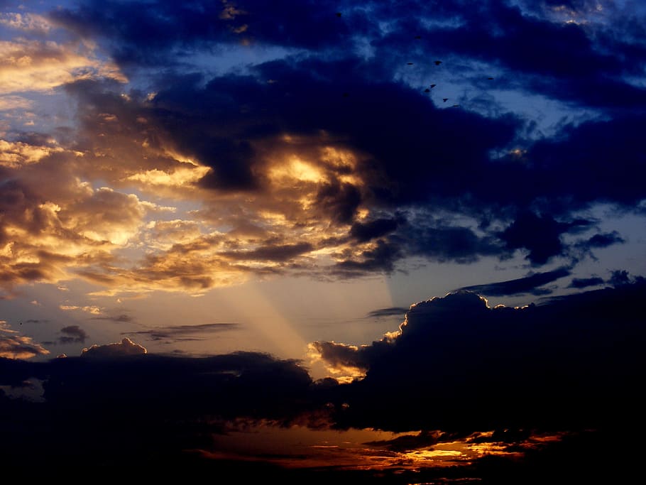 sky, sun, twilight, cloud, red, east, blue, cloud - sky, beauty in nature HD wallpaper