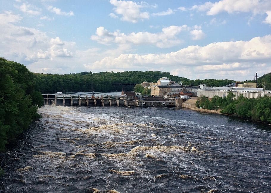 dam, river, hydroelectric, power, bridge - Man Made Structure HD wallpaper