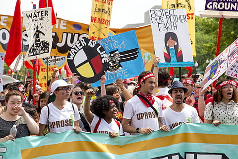 people protesting during daytime, People’s Climate March, protester HD wallpaper