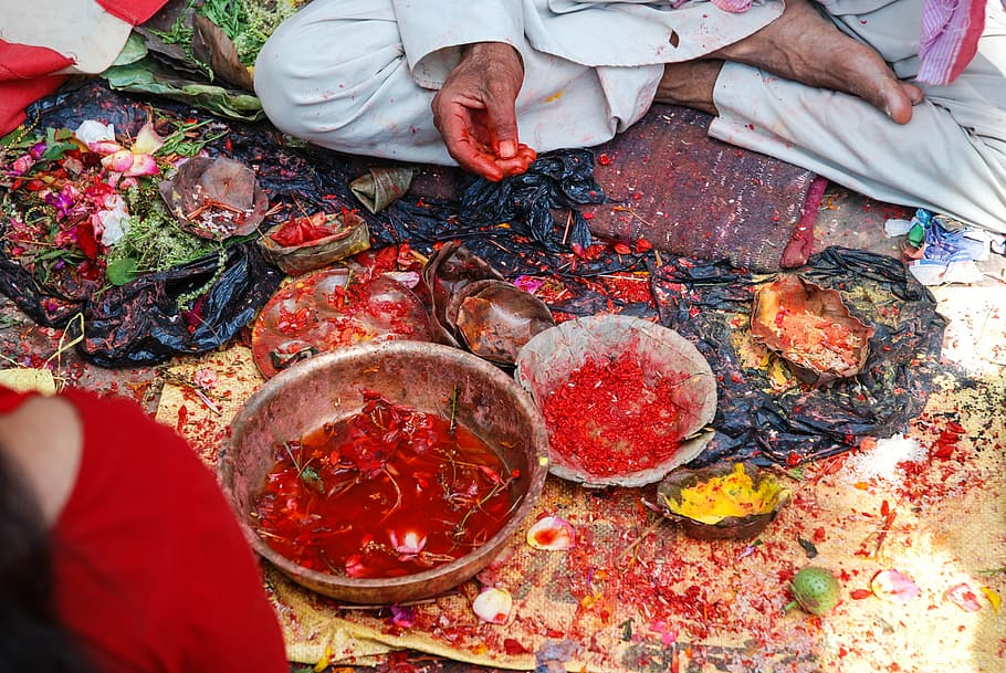 nepal, hands, colors, temple, human body part, high angle view HD wallpaper