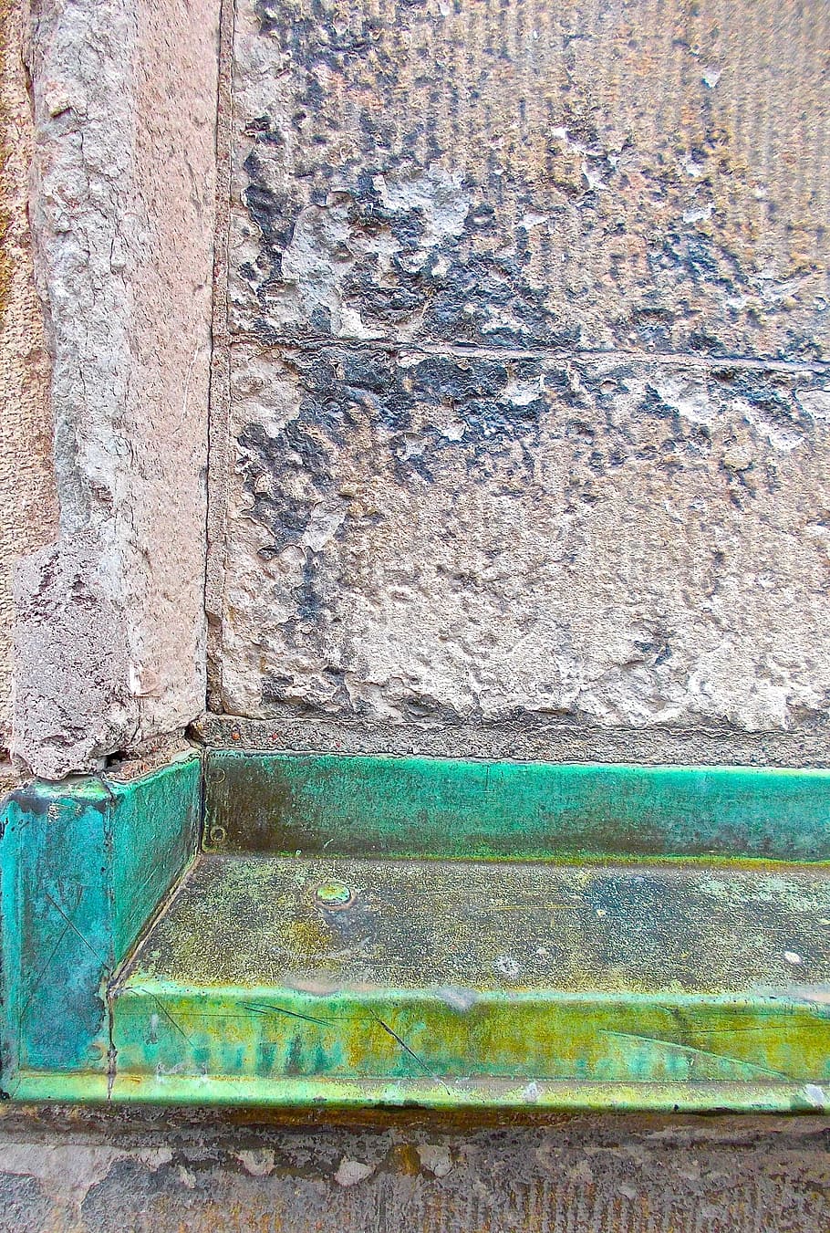 facade, structure, green, old, wall - Building Feature, no people HD wallpaper