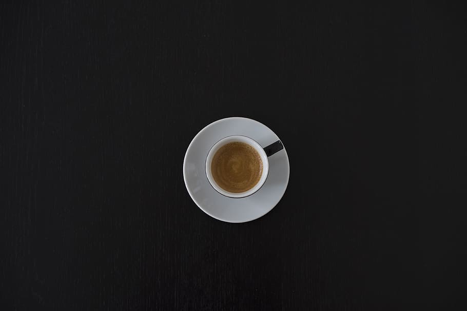 flat view of mug filled with coffee, still, items, things, cup HD wallpaper