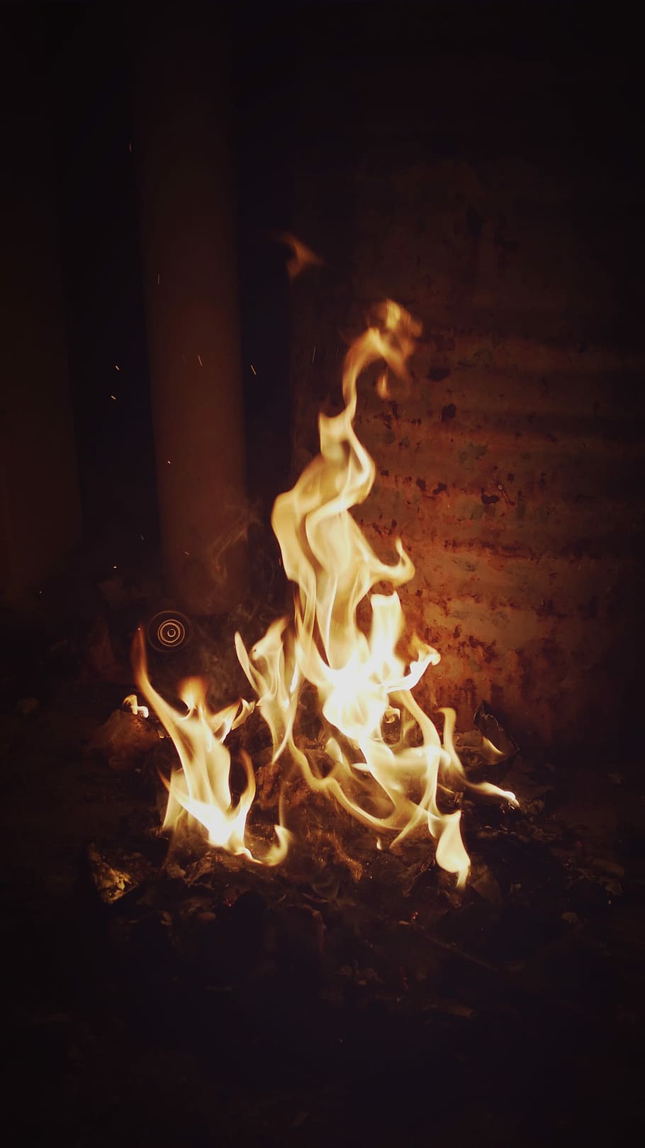 photo of fire, bonfire, flame, burning, barrel, wood, fire - natural phenomenon HD wallpaper