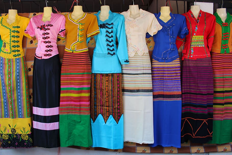 assorted dress lot, Dresses, Thai, Style, thai style, thailand, HD wallpaper