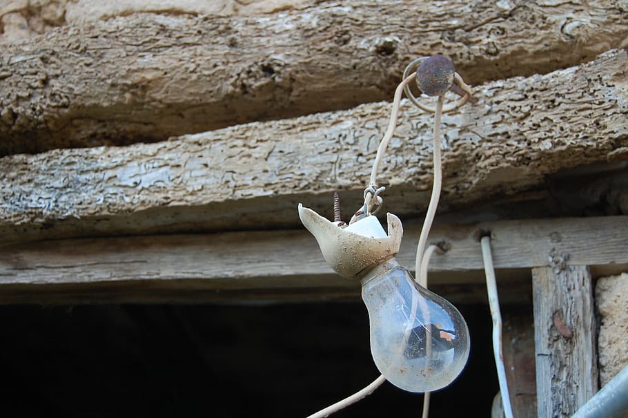 old, broken, abandoned, bulb, abandonment, ramshackle, rusty HD wallpaper