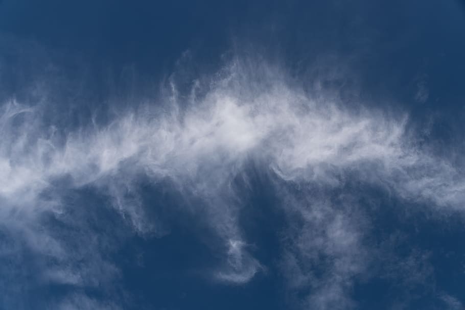 Clouds, White, Fluffy, Delicate, blue, pattern, sky, nature HD wallpaper