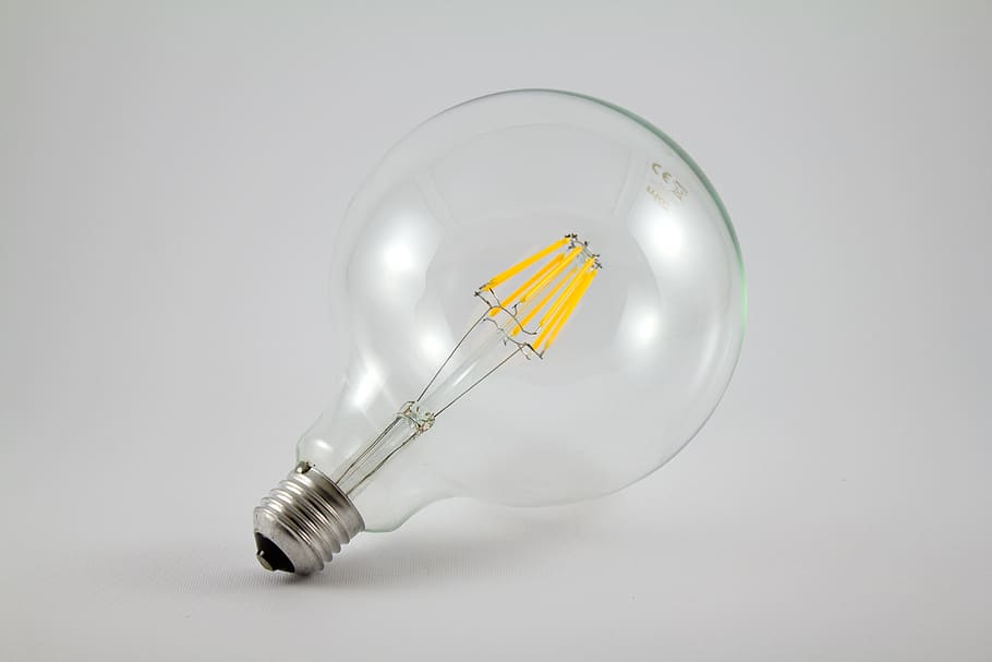 light bulb, led, lighting, electric, electricity, diode, studio shot, HD wallpaper