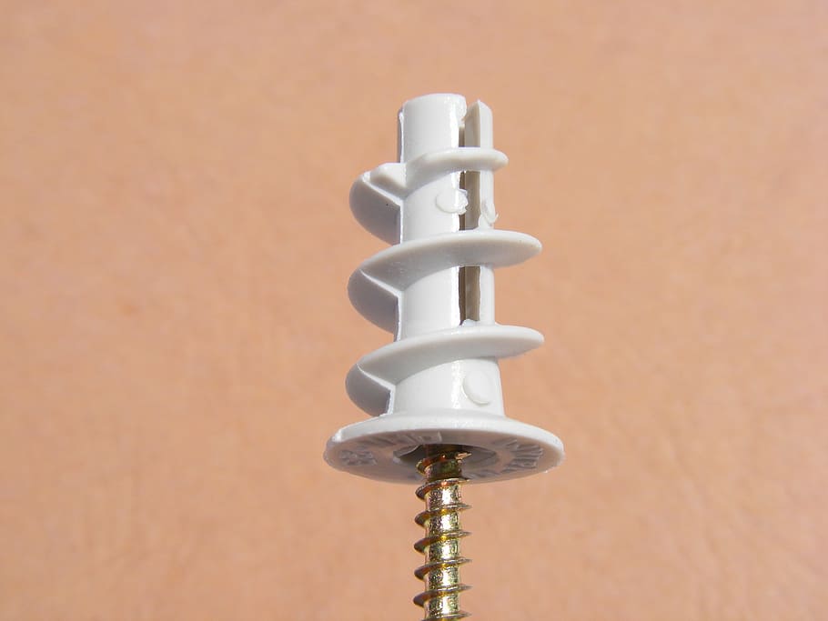 drill, nylon, plasterboard, plastic, plug, polyamide, self HD wallpaper