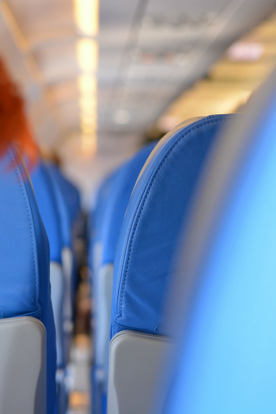 seats, airline, chairs, rows, fly, economy, travel, airliner HD wallpaper