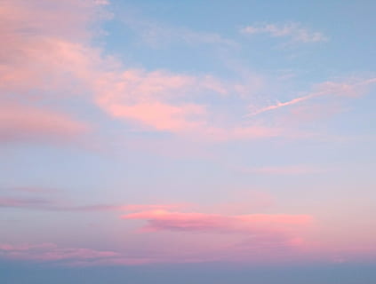 white clouds during sunset, sky, pink, nature, colours, cloud - sky HD wallpaper