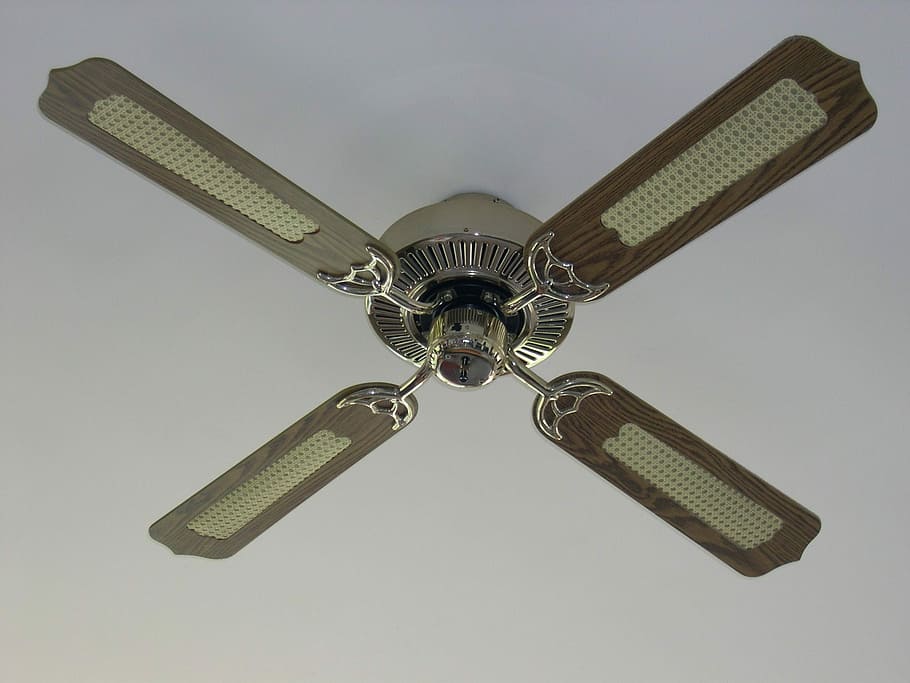 Air Conditioning, Ceiling, Interior, fan, cooling, wind, propeller, HD wallpaper