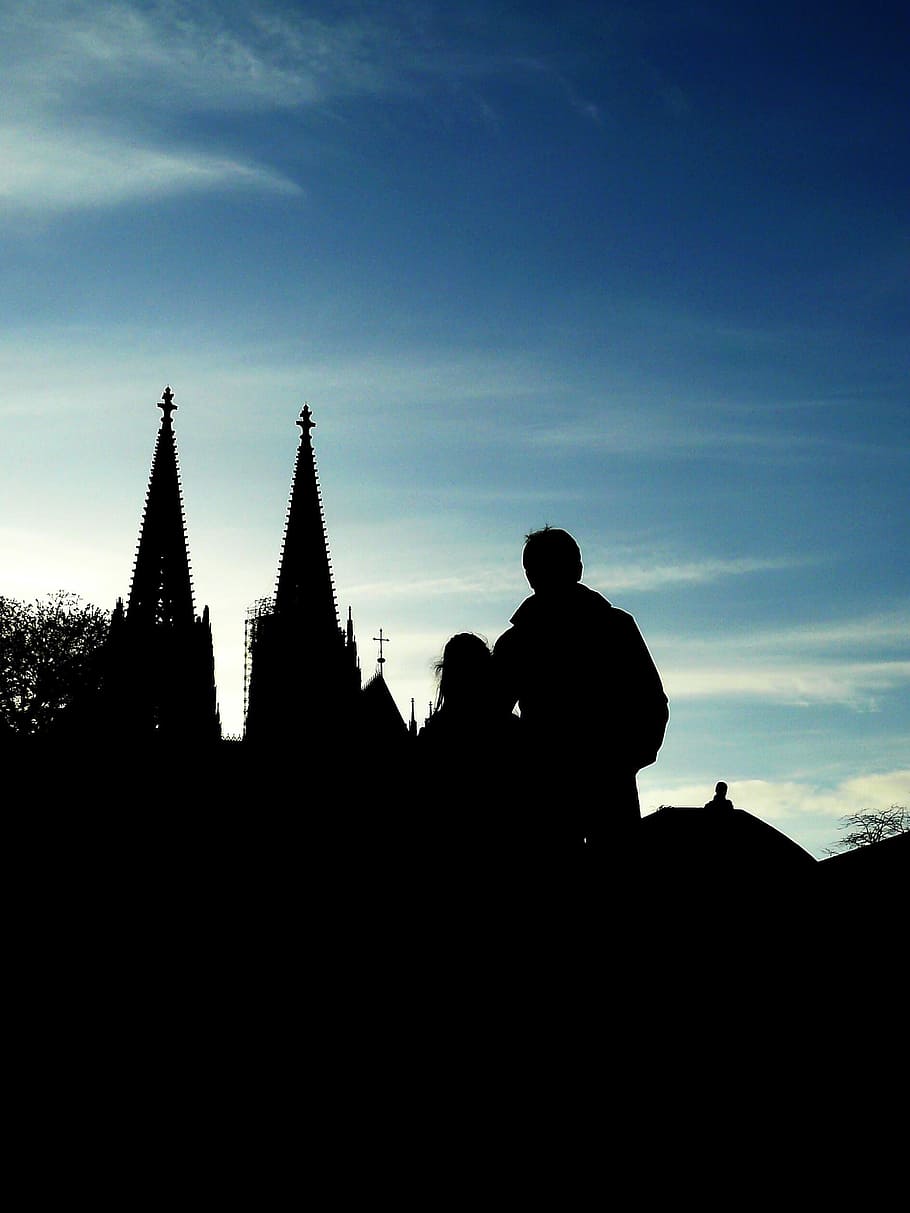 cologne cathedral, dom, cathedral spiers, towers, gegnlicht HD wallpaper