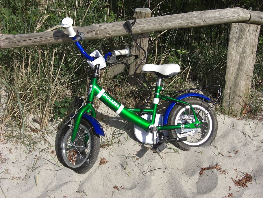 Child'S, Bike, Beach, child's bike, transportation, bicycle, HD wallpaper