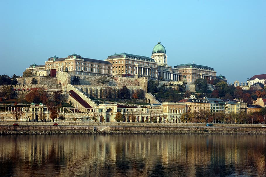 buda, Budapest, building, castle, city, cupola, danube, dome, HD wallpaper