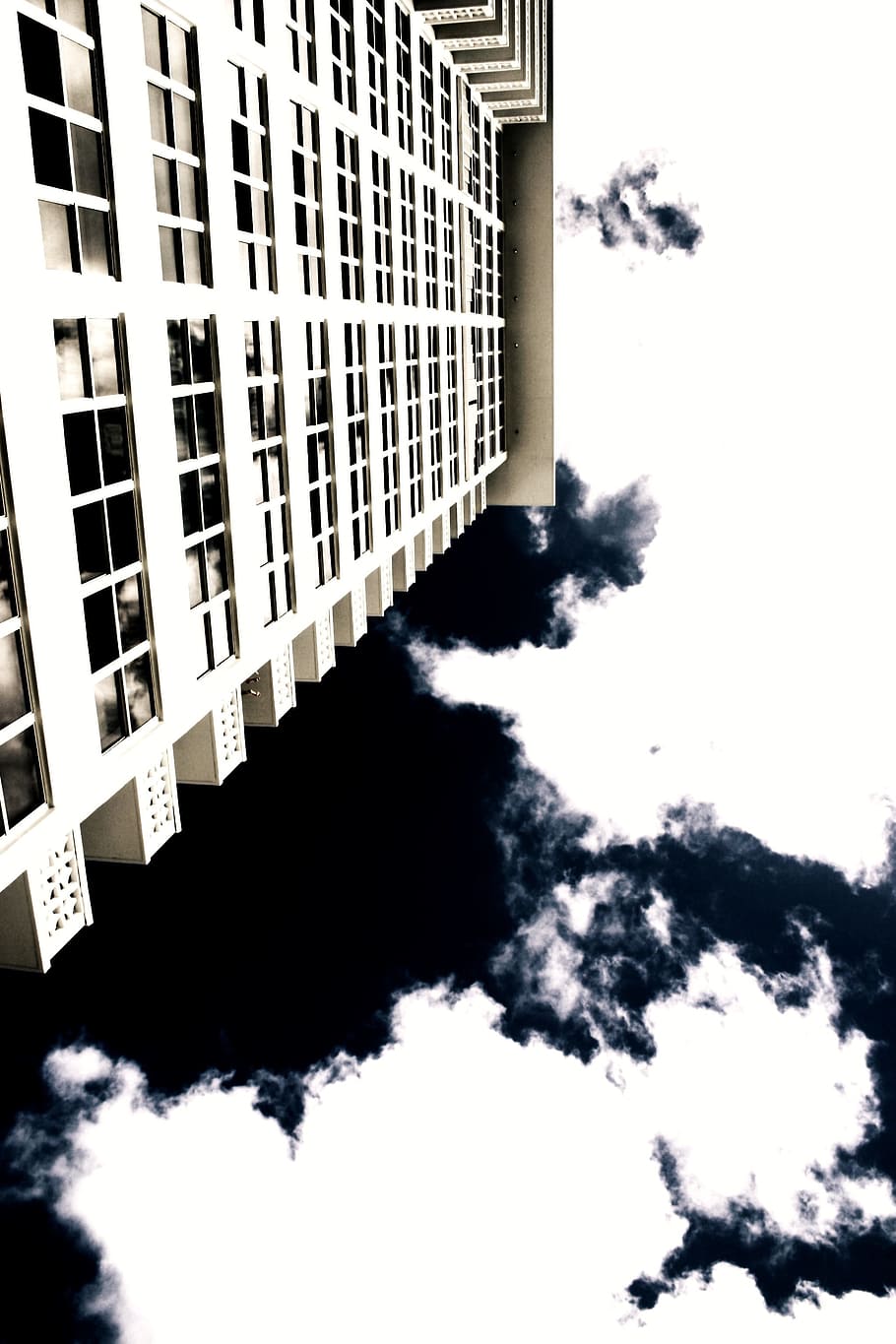 Architecture, Building, Upside Down, Sky, clouds, outdoors HD wallpaper