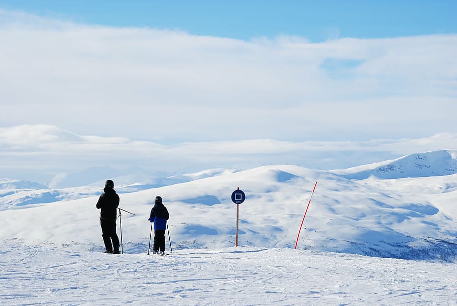 hemavan, real mountains, mountain top, white, fells, swedish mountain, HD wallpaper