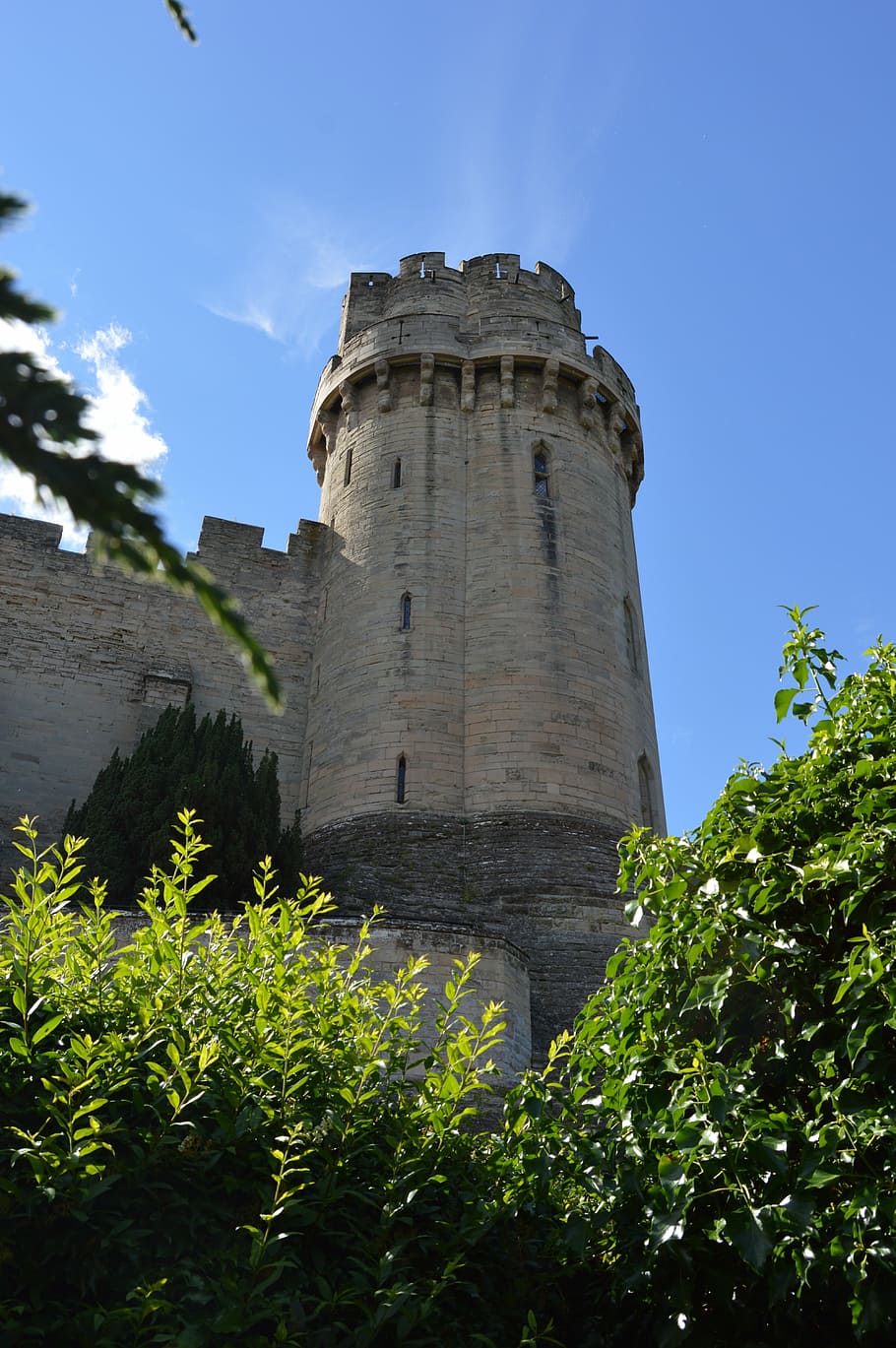 castle, tower, warwick, uk, england, british, medieval, fort