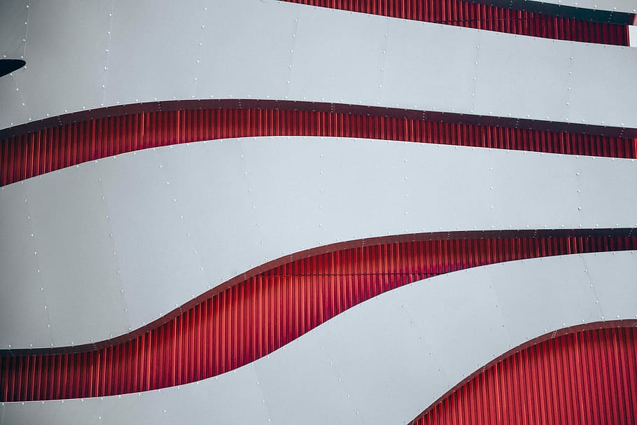 white and red digital wallpaper, untitled, curve, no people, close-up HD wallpaper