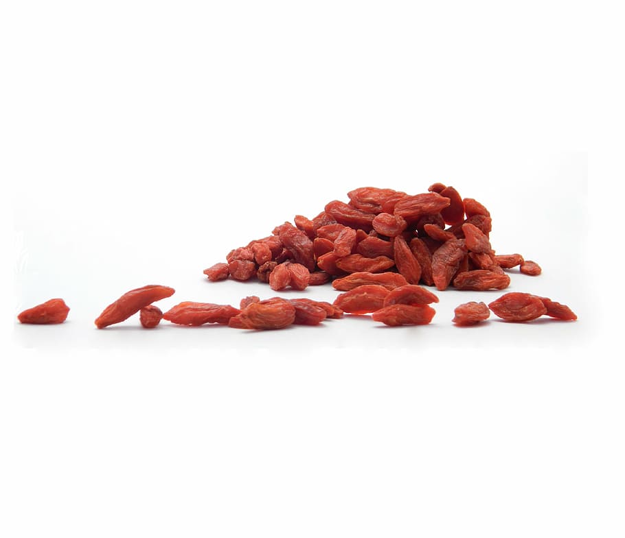 pile of red dried seeds, range, goji, super food, dry, brown HD wallpaper