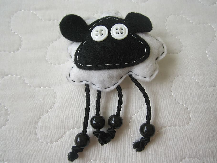sheep, crafts, felt, representation, toy, human representation HD wallpaper