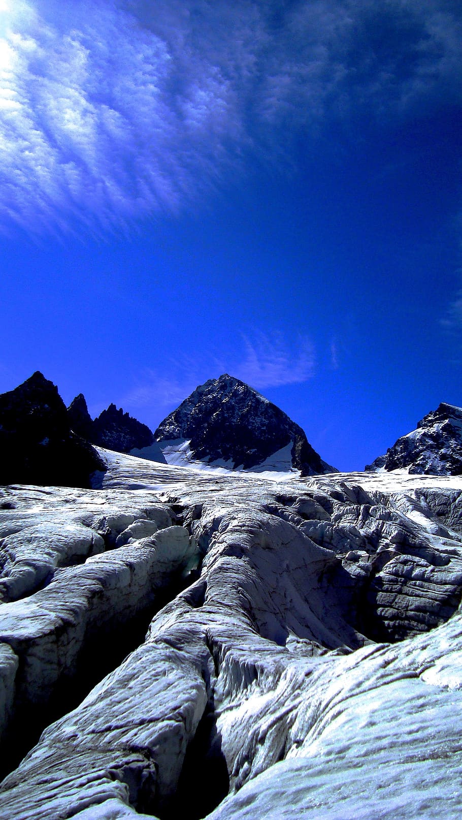 landscape, glacier, alpine, scenic, silvretta, austria, montafon, HD wallpaper