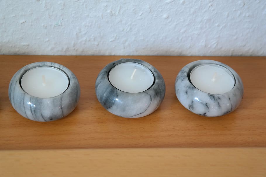 candlestick, tea lights, candlelight, decoration, indoors, wood - material HD wallpaper