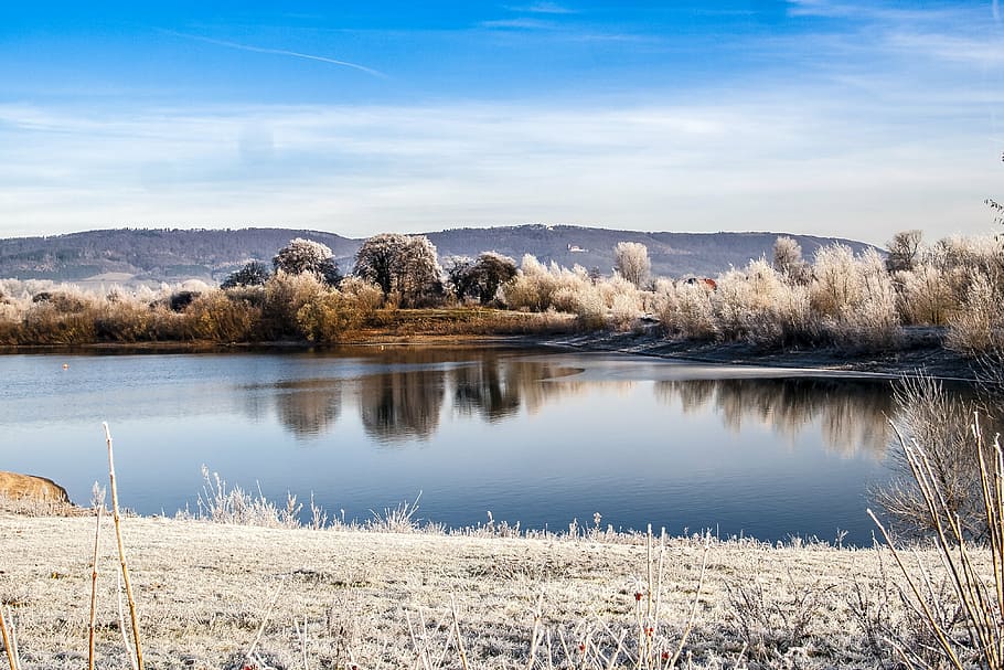 landscape, pond, nature, water, lake, reflection, tranquility HD wallpaper
