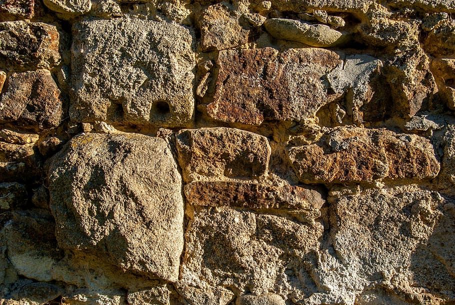 wall, stone, texture, stone wall, material, concrete, backgrounds HD wallpaper