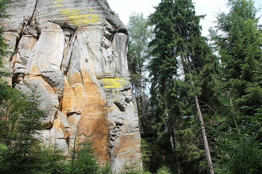 adrspach, rock city, teplicke skaly, 100 m high rock walls, HD wallpaper